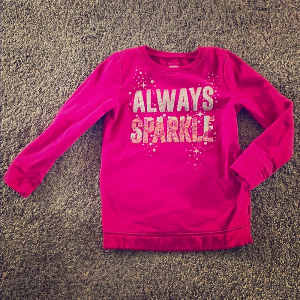 Girls L/S Always Sparkle Sweatshirt!